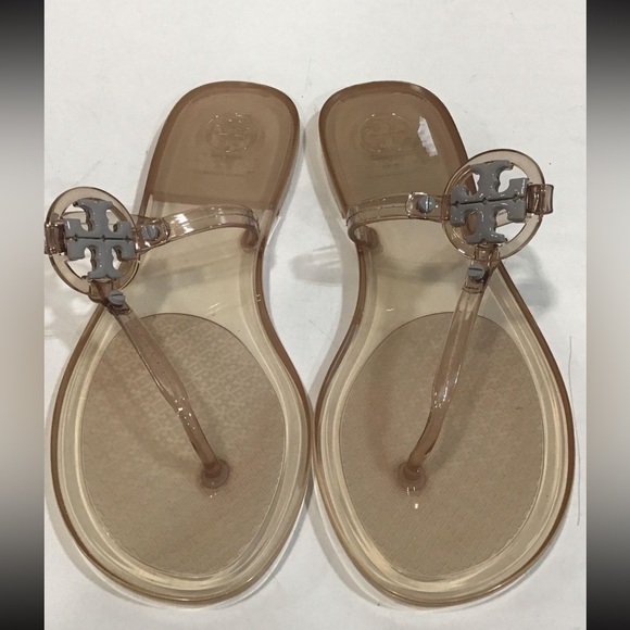 Tory Burch Shoes - Tory Burch Women's Mini Miller Jelly Tan Sandals Size 8
